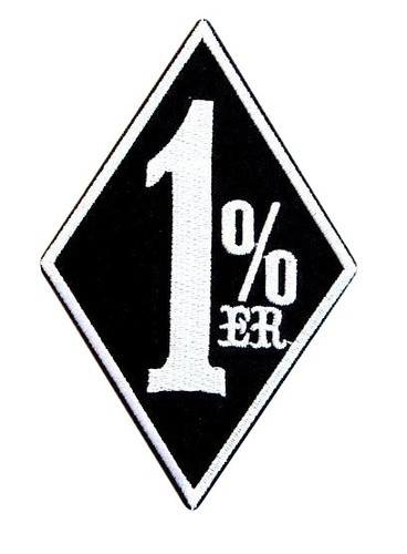 Biker embroidered patch - biker,
