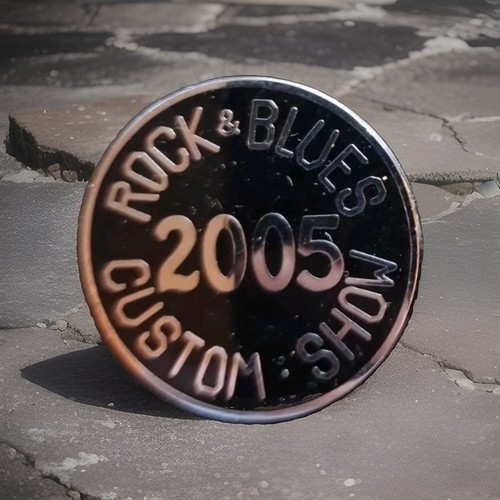 Vintage biker pin badge hog - biker, badge,